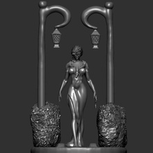 estátua anna vampiro sexy predador rua arte morte Visão figura senhora menina fantasia vestir capa capuz encapuçado fantasma feiticeira bruxo vitoriana sangue 3d print model - Mito3D