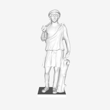 statue von Antinoos aristaeus louvre paris Kunst le muse du museum Frankreich 3d print model - Mito3D