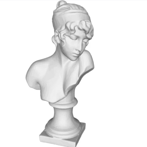 heykel büst dekorasyon ev sanat zerafet covi19 3D print model - Mito3D