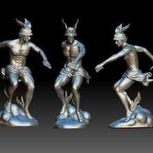 statue greek god hermes 3d print model - Mito3D