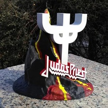 statue judas priest art heavy metal music band 3d print model - Mito3D