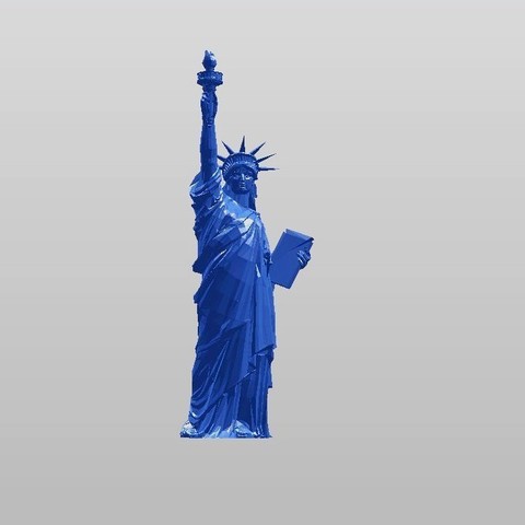 statue liberty architecture 3D print model - Mito3D