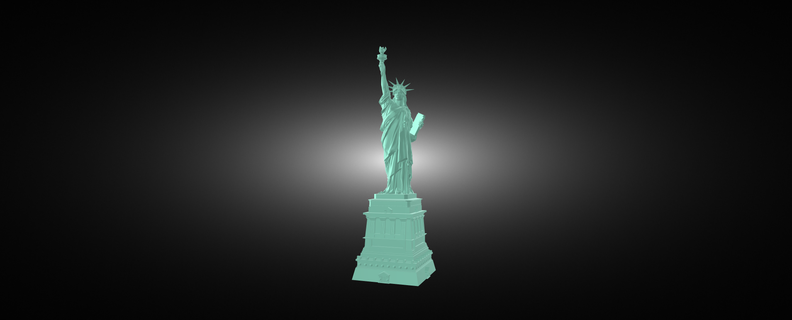 estátua liberdade modelo escultura arte Projeto 3d print model - Mito3D