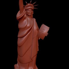 estatua libertad 4k 3d print model - Mito3D