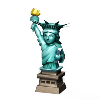 statue liberté Amérique statue américain 3d print model - Mito3D
