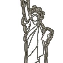 statue liberty cookie cutter home 3d print model - Mito3D