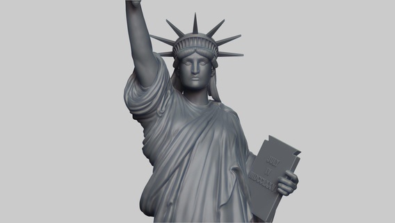 statue liberty national monument stl file 3d printing model design decoration collectibles sculpture art american history print creality architecture 3d print model - Mito3D