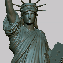 Statue Freiheit National Monument Architektur Freiheitsstatue New York USA amerikanisch berühmt historisch 3d Modell liberty3dprint 3dprint liberty3dmodel Halotbuilding Realität 3d print model - Mito3D