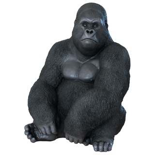 statua seduta gorilla arte animale arredamento mobilia scimmia scultura statuario primate figurina stampabile kong mammifero sculture 3d print model - Mito3D