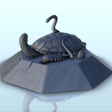 statue snake turtle seated base 4 - china asia japan warhammer age sigmar 3d print model - Mito3D
