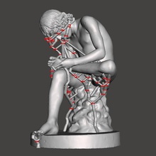 statue spinario fedele pinau - rome crosse epinal art sculptures 3d print model - Mito3D