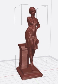 statue femme an 50 sculpture Juliette year20 installation 3d print model - Mito3D