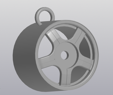 status wheel disk lada Art racing key chain 3d print model - Mito3D