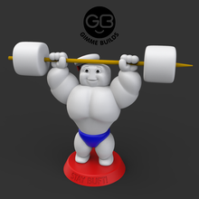 stay buft art ghostbusters toy figure swole marshmallow puft 3d print model - Mito3D
