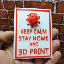 bleiben Sie zu Hause 3d-drucken verschiedene corona 3d print model - Mito3D