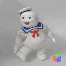 stay puft toy - ghostbusters game cartoon character flexi articulated bubblehead funk-pop stl 3d printing suppoert quick cute 3d print model - Mito3D