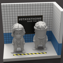 stayathome diorama - Helden nicht im Lieferumfang enthalten Kunst wekster bleiben Sie zu Hause mini 3d print model - Mito3D
