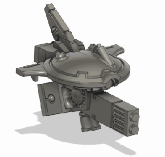 sigilo zumbido soportado pistola mesa transporte fantasma explorar espacio sci fi 3d print model - Mito3D