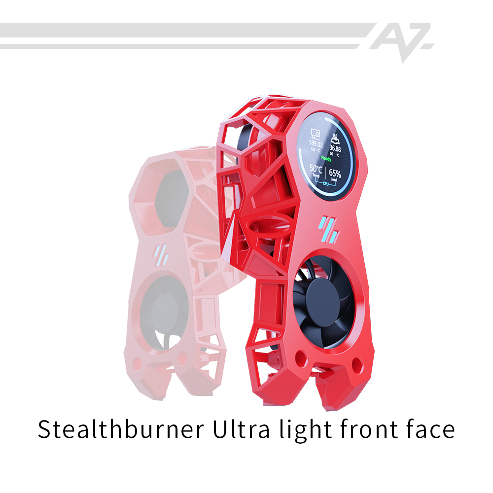 Stealthburner Ultra Licht Vorderseite Gesicht voron cool 3D print model - Mito3D