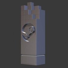 la vapeur d'attribution jeu de les jeux vidéo prix le trophée 3d print model - Mito3D