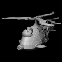 buhar helikopter 3d print model - Mito3D
