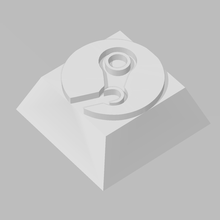 steam icon keycap insert 3d print model - Mito3D