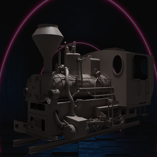 vapeur locomotive 3D print model - Mito3D