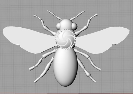 buhar punk bal arısı takı 3d print model - Mito3D