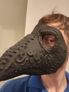 vapeur punk plauge masque Halloween peste docteur 3d print model - Mito3D