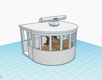 steamboat wheelhouse boat model models 3d print model - Mito3D