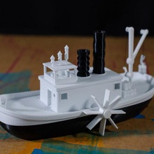 steamboat willi jogo brinquedo de acessórios nadar barco a vapor navio mouse micky mickey crianças float disney bathtubboat banheira 3d print model - Mito3D