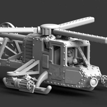buharlı helikopter Kikimora 3d print model - Mito3D