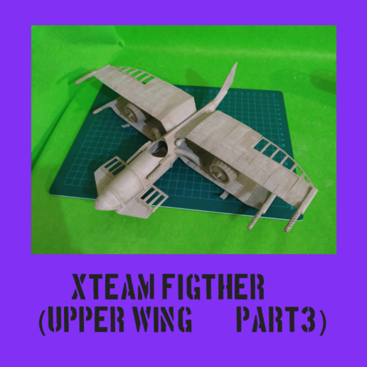 steampunk-Doppeldecker-Teil 3 Spiel modelkit Modell Flugzeug palne bipalne steampunk starwars xwing frei unterstützt 3D print model - Mito3D