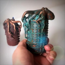 steampunk octopus box cuadro art puesto de almacenamiento mujer 3d print model - Mito3D