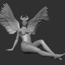 steampunk dark angel verschiedene dunkel 3d print model - Mito3D