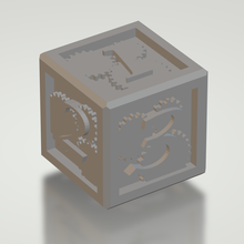 Steampunk zar 6 dişli oyun Zindanlar ejderhalar masaüstü oyunlar 3d print model - Mito3D