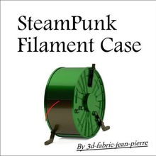 steampunk filament case tool hut spool holder share parts design elegant clean 3d print model - Mito3D