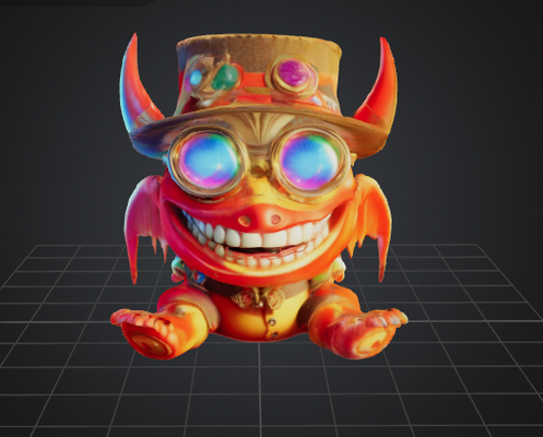 steampunk goblin jogos 3d print model - Mito3D