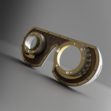steampunk goggles cosplay 3d print model - Mito3D