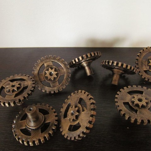 steampunk handles home drawer knobs 3D print model - Mito3D