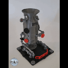 steampunk industrial dice tower 100 support free 3d print model - Mito3D