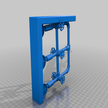 steampunk tuyaux étagère support vis ruban monter soutien décor 3d print model - Mito3D