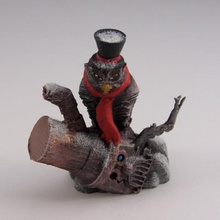 steampunk owl ornament game 3d print model - Mito3D