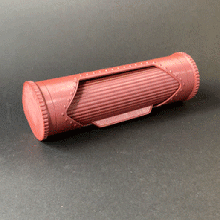 Steampunk lápis caso bainha gadget mecanismo mecânico impressão colocar 3d print model - Mito3D