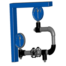 steampunk pipes shelf bracket screw tape mount plumbing support decor 3d print model - Mito3D