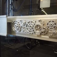steampunk piatto un pezzo di supporti casa arredamento ruote italymaker motore decorazione 3d print model - Mito3D