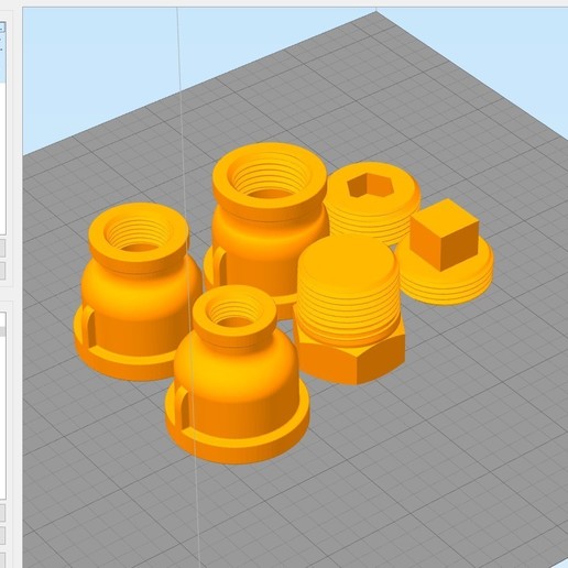 steampunk reductor de enchufe 3 a 4 pulgadas art la oficina lámpara acero tubería latón edison 3D print model - Mito3D