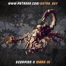 steampunk Scorpion réservoir 30mm 40mm 3d print model - Mito3D