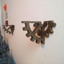 steampunk shelf bracket home decoration 3d print model - Mito3D