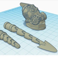 steampunk squid 3d print model - Mito3D